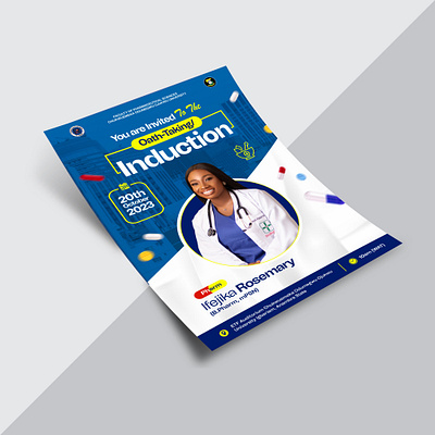 Flyer design branding celebration design flyer flyerdesign graduation health medicine pharmarcy