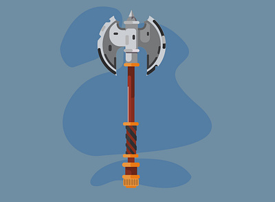 Axe 2d art adobe illustrator digital art game asset graphic design illustration