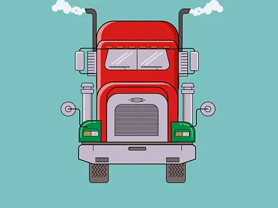 Truck Illustration 2d art 2d illustration digital art game art graphic design vector