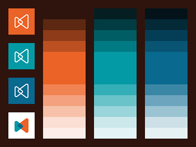 Collext | Colour Palette branding color colour delivery design graphic design icon logistics logo package palette range vector