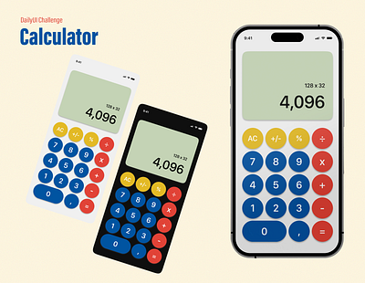 calculator design graphic design ui