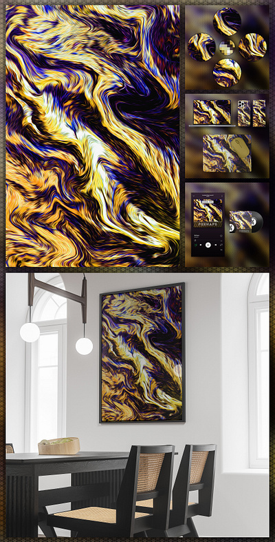Perhaps abstract art artwork background colorful digital art fluid fractal graphic design illustration liquid marble pattern texture