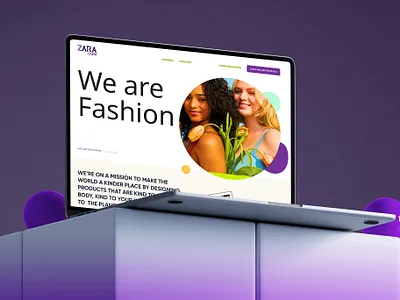 Fashion Landing Page! website design