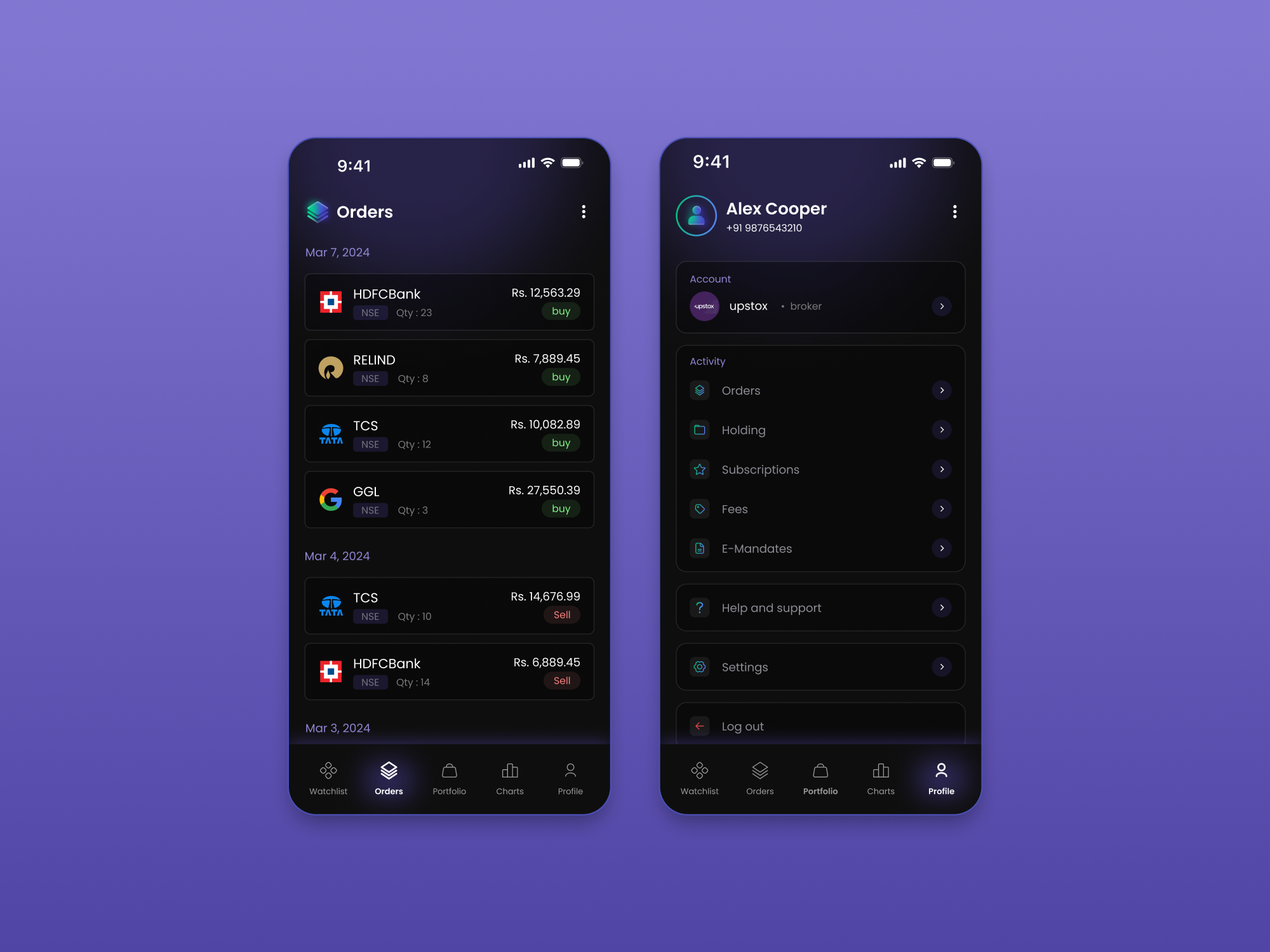 Trading App UI By ProCreator - Global UI/UX Design Agency On Dribbble