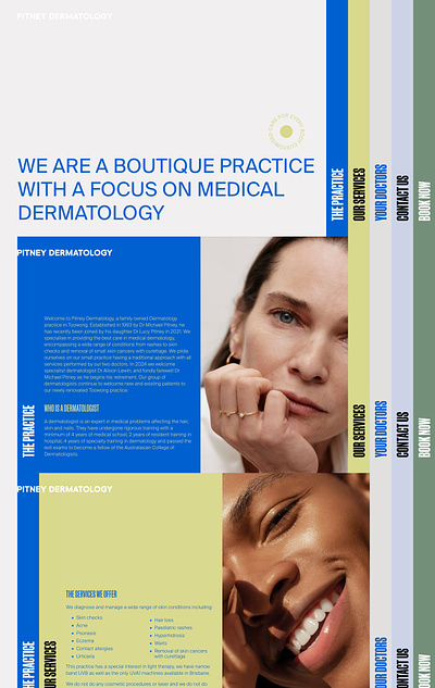Pitney Dermatology | Squarespace Web Development design medical website squarespace squarespace website web design website design