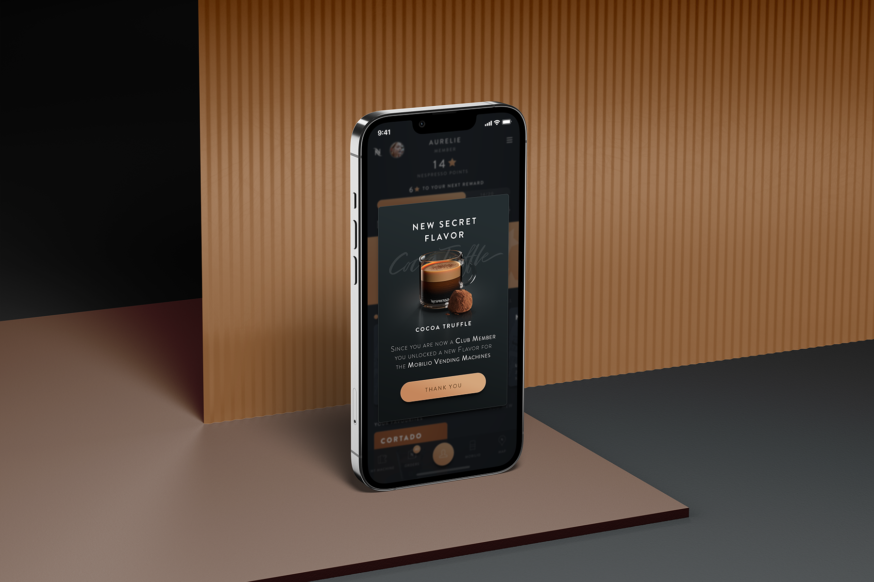 Coffee App app coffee consumer design food interactive interface ios mobile ordering ui