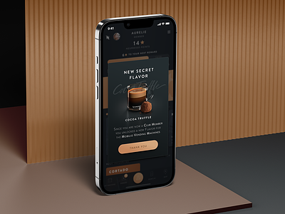 Coffee App app coffee consumer design food interactive interface ios mobile ordering ui