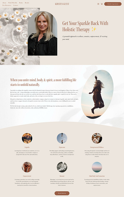 Kirsten Guest | Squarespace Web Design consulting website design marketing website squarespace squarespace website web design website design wellness website