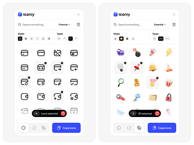 Iconly — icon manager figma plugin 🌠 assets clean design development figma icon manager icon pack icon set iconset mac macos minimal plugin ui ux