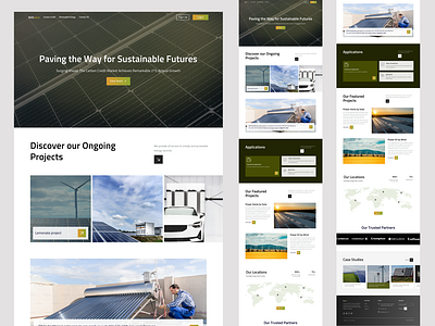 Clean energy landing page animation branding design figma graphic design home page landing landing page motion graphics ui ux ux design