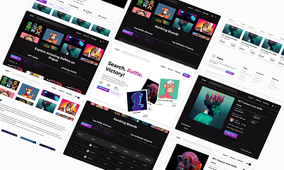 NFT raffle website product design ui uiux