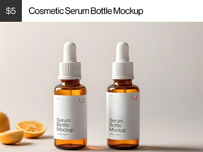 Cosmetic Serum Bottle Mockup branding cosmetic bottle mockup cosmetic mockup download mockup mockup design mockup psd premium mockup serum bottle mockup