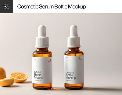 Cosmetic Serum Bottle Mockup branding cosmetic bottle mockup cosmetic mockup download mockup mockup design mockup psd premium mockup serum bottle mockup