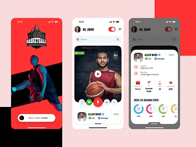 Sports App animation branding graphic design logo ui