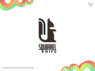 Squirrel Knife Logo animal blade brand design brand designer butcher kitchenware knife logo design logo designer logo for sale logo idea logo inspiration logomark logotype sharp squirrel veterinary wild wildlife zzoe iggi