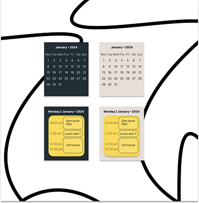 #038 #UIX101 challenge completed. #038 #dailyui apple calendar daily dailyui design figma planner uiux uix101 watch watchos
