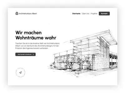 Architecture Office architecture architekt landing page ui ux webdesign