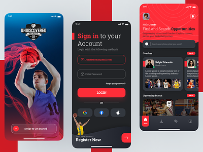 Basketball App adventure time branding design graphic design illustration mobile app design