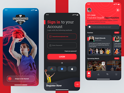 Basketball App adventure time branding design graphic design illustration mobile app design