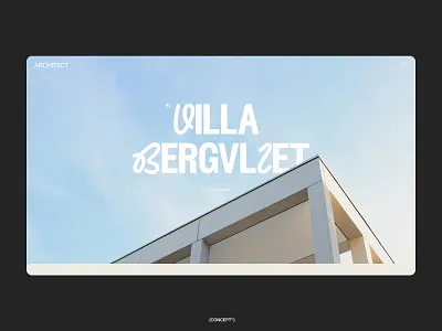 Architect Project Detailpage architect architects clean concept design experiment experimental experimental font exterior font helvetica light minimal nimpkish page parallax project projectdetail ui villa