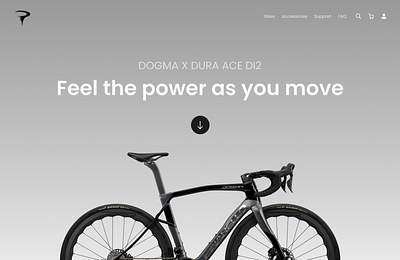 Mountain Bike Landing page UI 3d logo ui