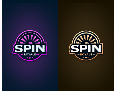 The Spin Royale Logo graphic design logo ui