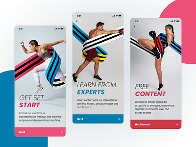 Fitness Application branding design graphic design illustration mobile app design mobile design