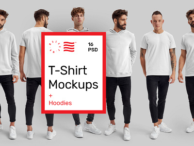 Studio T-Shirt Mockups apparel branding bundle design download hoodie identity logo mockup mockups psd realistic t shirt template typography