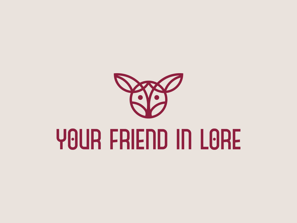 Your Friend in Lore / Logo animal bythol cartoon cat celtic cute deer dog elk fox fun kid linear logo logo logotype magic minimalistic mystic mythology wolf