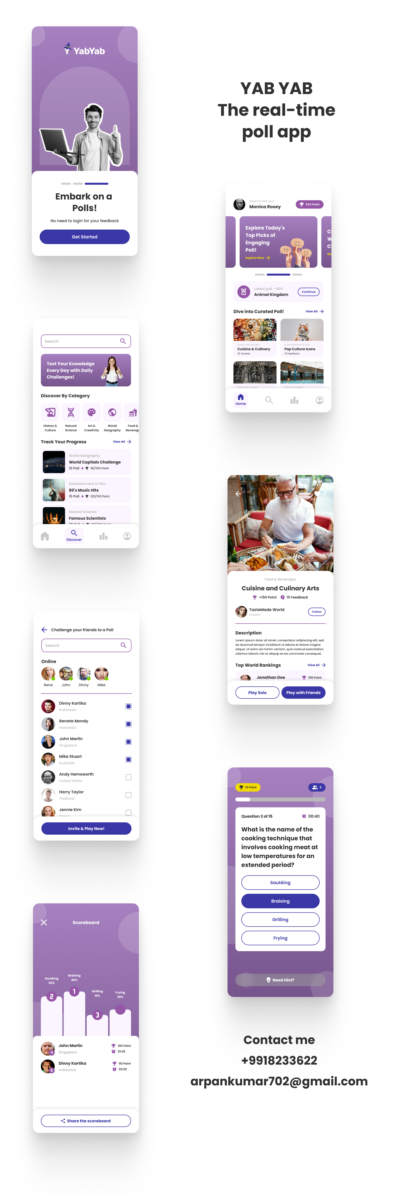 Poll app 3d animation app graphic design logo motion graphics poll ui ux