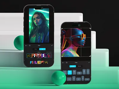 Video Editor App UI - Twintra android app app design app store app ui kit branding illustration ios app landing page mobile design ui design uix ux video editor app