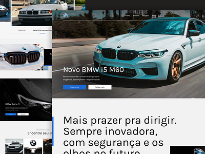 BMW redesign bmw cars design e commerce graphic design landing page minimal minimalistic redesign ui