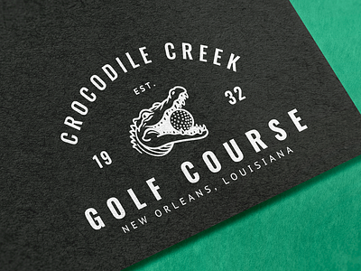 Crocodile Creek Golf Course Logo and Branding brandidentity branding club country design golf golfclub golfclublogo golflogo graphic graphic design illustration logo logodesign logodesigner sports sportslogo ui ux vector