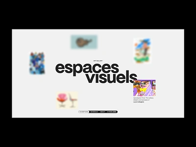 Espaces Visuels pt.1 art concept interface layout museum typography web design website