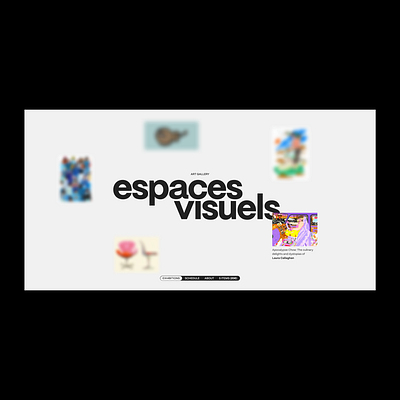 Espaces Visuels pt.1 art concept interface layout museum typography web design website
