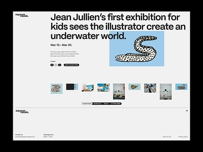 Espaces Visuels pt.2 concept interface layout museum typography ui ux website