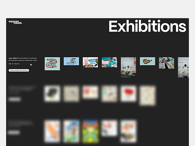Espaces Visuels pt.3 art concept gallery interface layout museum typography ui ux web design website
