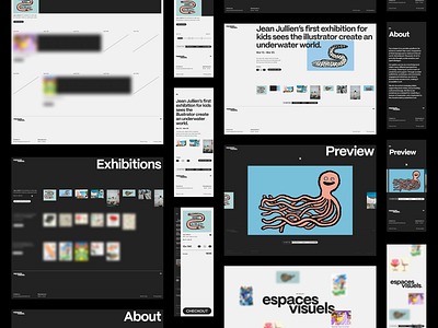 Espaces Visuels pt.6 concept e commerce interface layout typography ui ux web design website