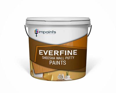 Paint bucket label and packaging design bucket design everfine bucket illustrator label and packaging label design packging design paint paint bucket photoshop product packaging