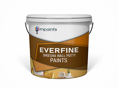 Paint bucket label and packaging design bucket design everfine bucket illustrator label and packaging label design packging design paint paint bucket photoshop product packaging