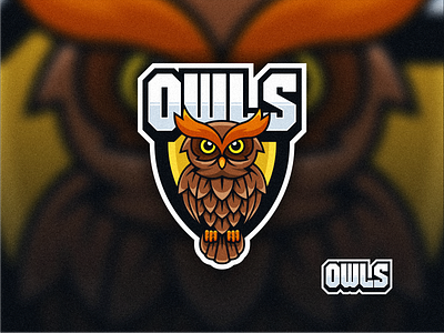 OWLS mascot logo design animal bird branding design graphic design icon illustration logo mascot owl vector