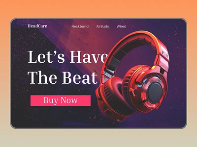 Headwear Landing Page Design app design design graphic design landing page design landingpage mockup modern design ui ui design ui ux uiux uiux design ux ux design uxui web ui web ui design website website inspiration website ui