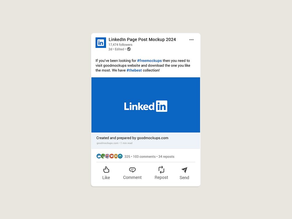 Linkedin Mockup designs, themes, templates and downloadable graphic