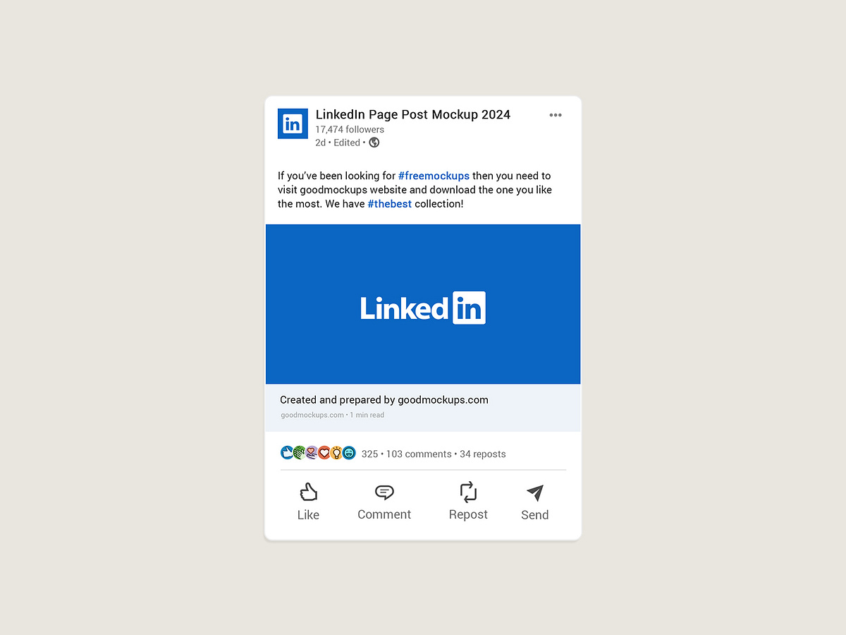 Linkedin Mockup designs, themes, templates and downloadable graphic