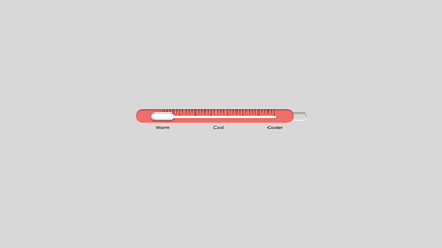 Temperature toggle switch animation ui