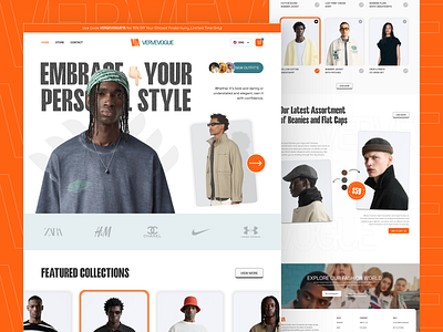 E-commerce Webdesign branding e commerce fashion ui webdesign