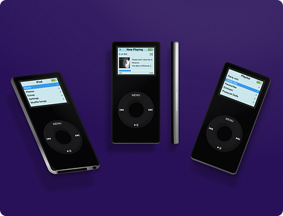 iPod nano 1st Generation 1st generation 3d apple black figma ipod ipod nano nostalgic
