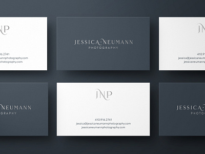 Jessica Neumann Photography Business Card Design brand brand collateral brand identity branding brandmark business card design business cards collateral design graphic design identity logo logo design monogram photographer photography rebrand rebranding visual identity wordmark