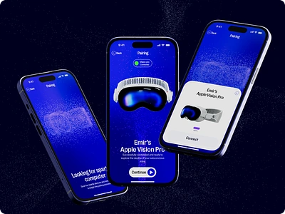 Device Pairing | Mobile App 3d animation app cinema4d creative design graphic design mobile particles product design ui ux