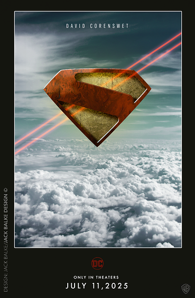 Superman 2025 adobe illustrator graphic design movie photoshop poster superman